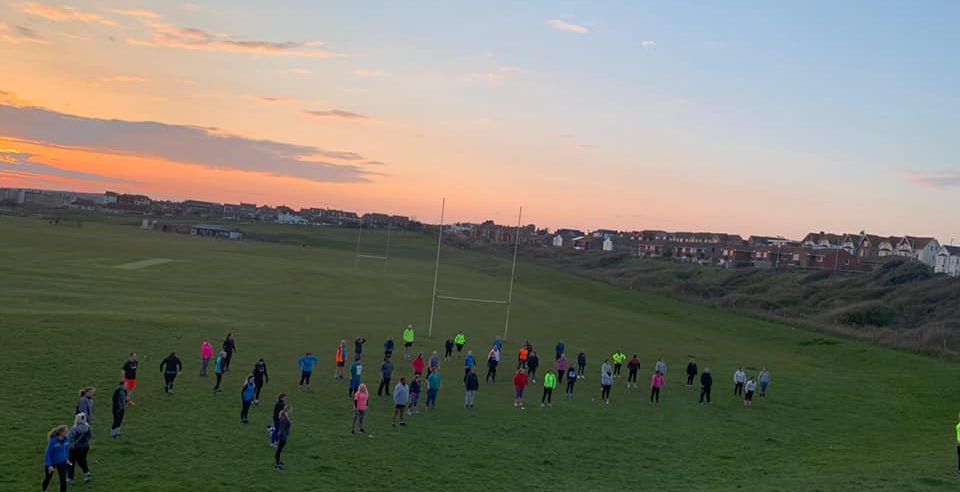 Couch to 5KM group meeting at Seaford salts recreational ground
