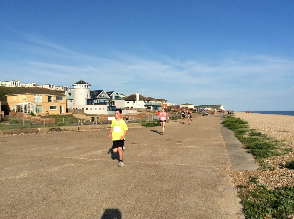 Summer Solstice Junior Runners at finish line