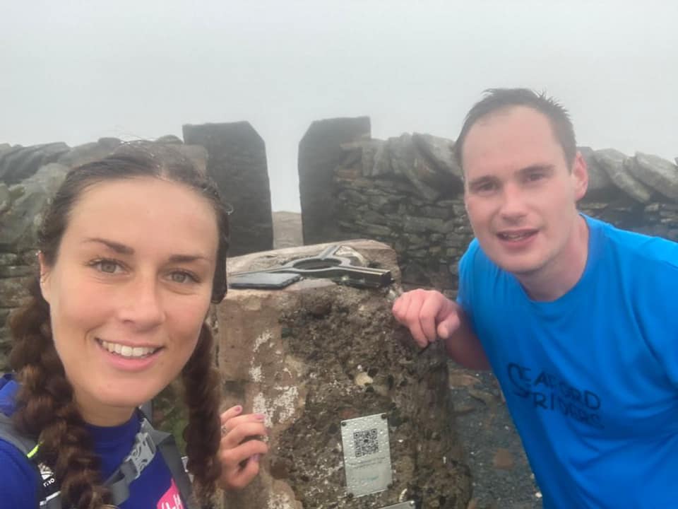 Yorkshire 3 Peaks Challenge Striders at the top