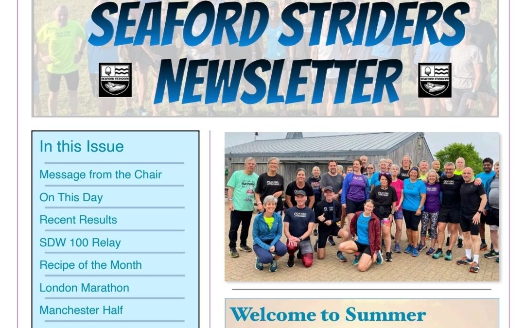 The latest Striders newsletter has landed!